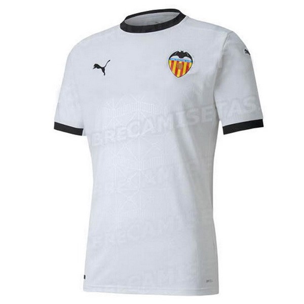 Tailandia Camiseta Valencia 1ª 2020-2021 Blanco